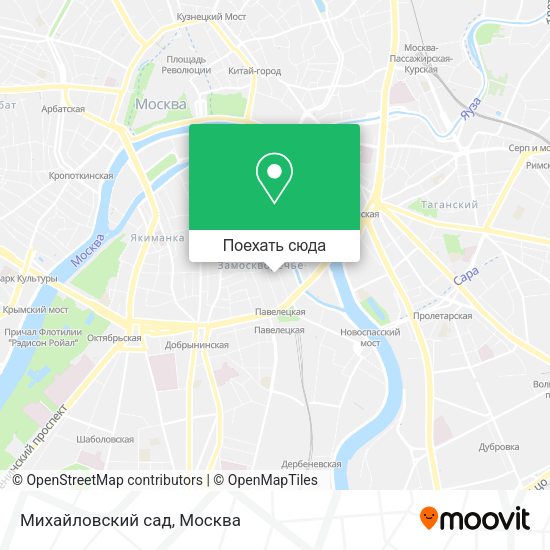 Карта Михайловский сад