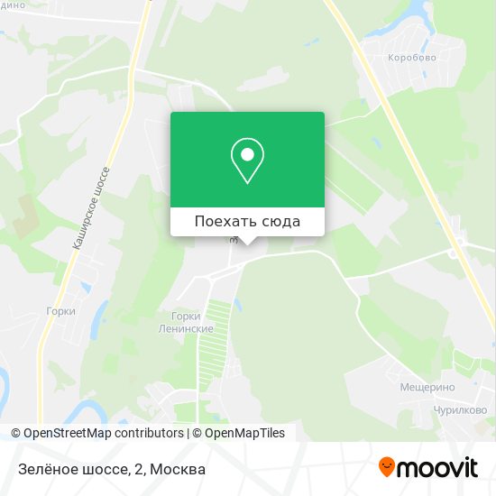 Карта Зелёное шоссе, 2