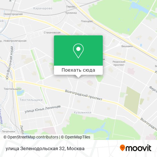 Карта улица Зеленодольская 32