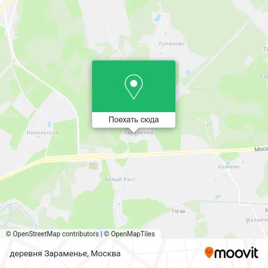Карта деревня Зараменье