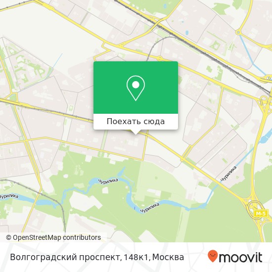 Карта Волгоградский проспект, 148к1