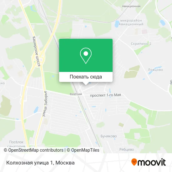 Карта Колхозная улица 1