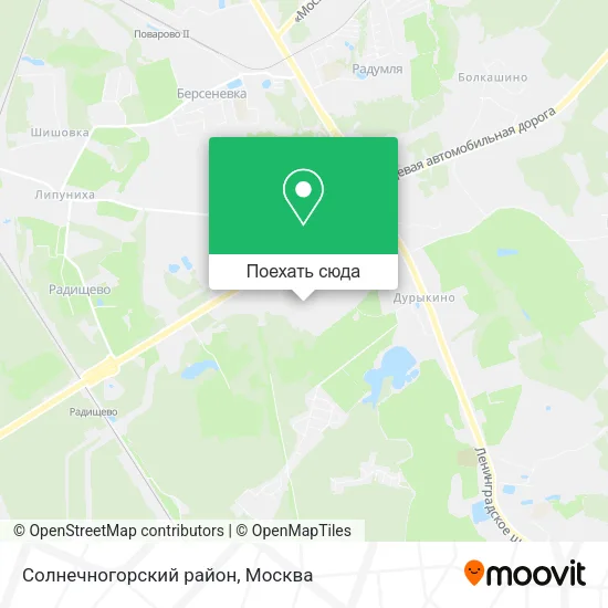 Карта Солнечногорский район