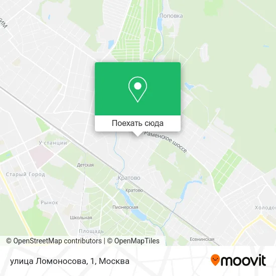 Карта улица Ломоносова, 1