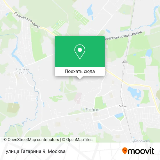 Карта улица Гагарина 9