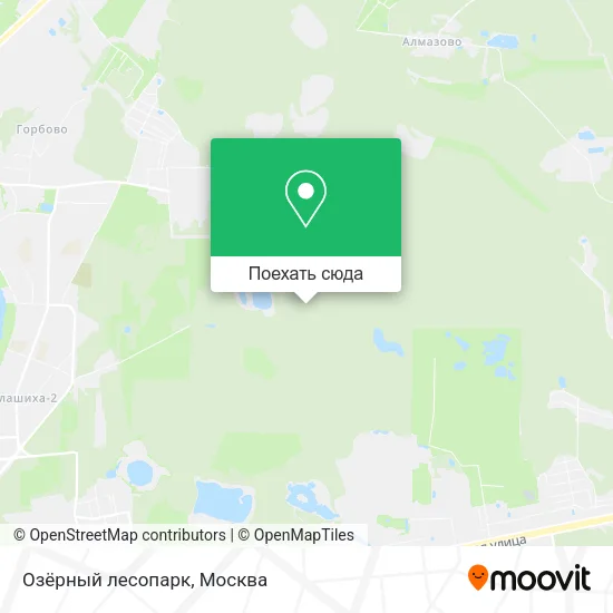Карта Озёрный лесопарк