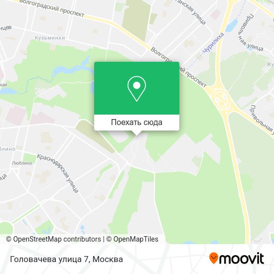 Карта Головачева улица 7