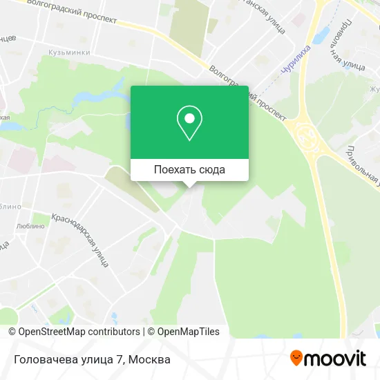 Карта Головачева улица 7