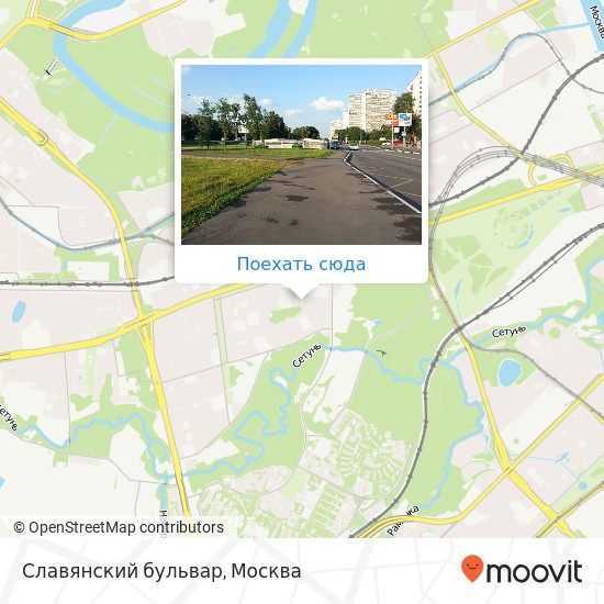 Карта Славянский бульвар