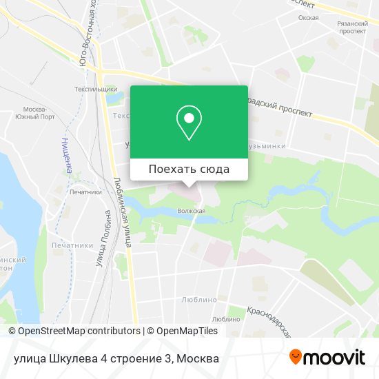 Карта улица Шкулева 4 строение 3