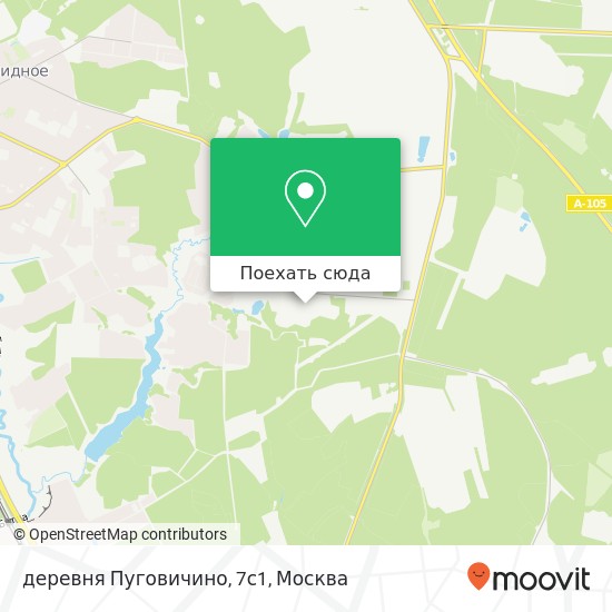 Карта деревня Пуговичино, 7с1