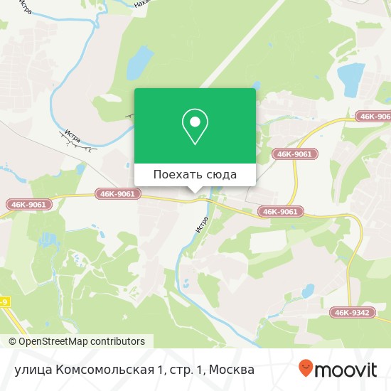 Карта улица Комсомольская 1, стр. 1