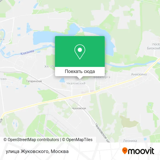 Карта улица Жуковского