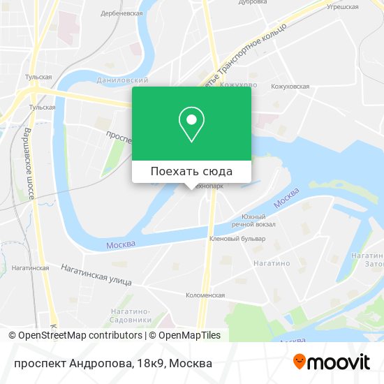 Карта проспект Андропова, 18к9