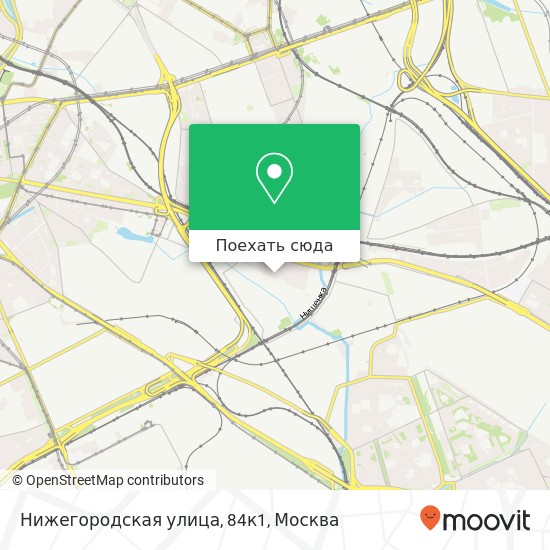 Карта Нижегородская улица, 84к1