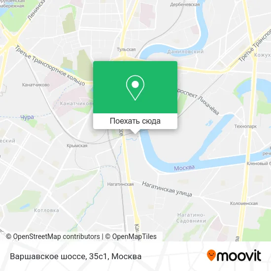 Карта Варшавское шоссе, 35с1