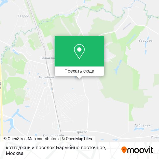 Карта коттеджный посёлок Барыбино восточное
