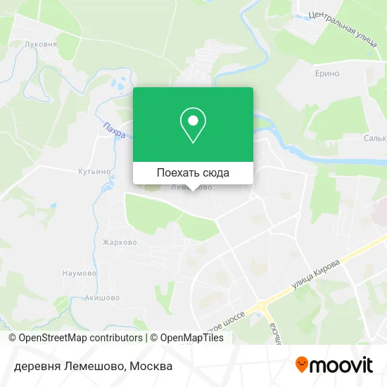 Карта деревня Лемешово