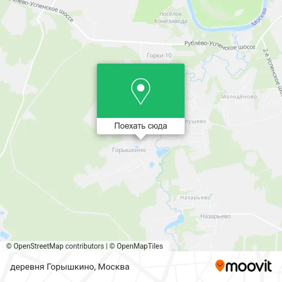 Карта деревня Горышкино