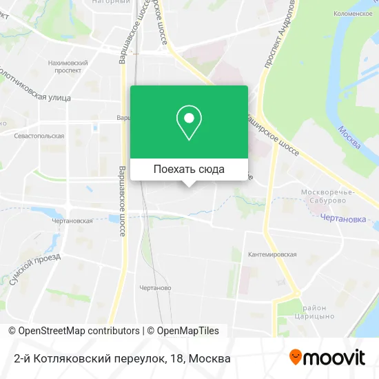 Карта 2-й Котляковский переулок, 18