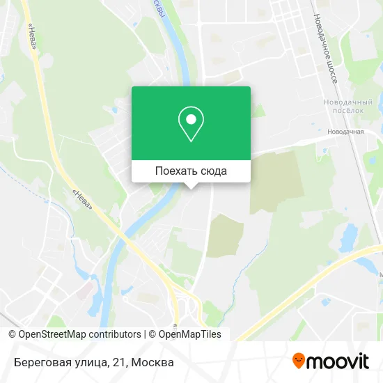 Карта Береговая улица, 21
