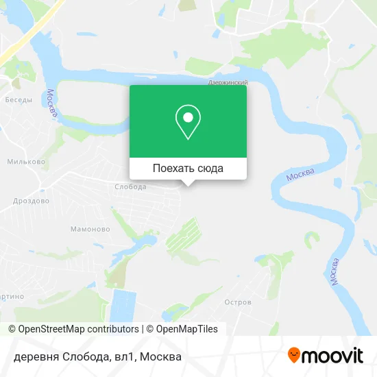 Карта деревня Слобода, вл1