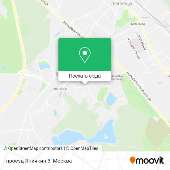 Карта проезд Яничкин 3