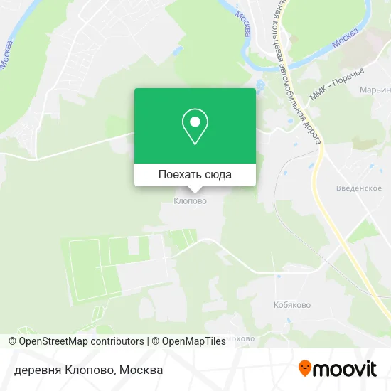 Карта деревня Клопово
