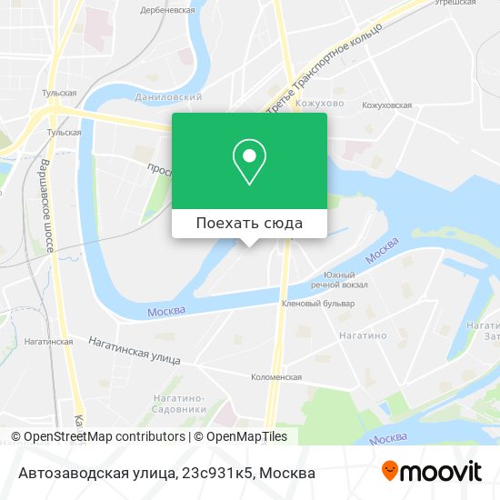 Карта Автозаводская улица, 23с931к5