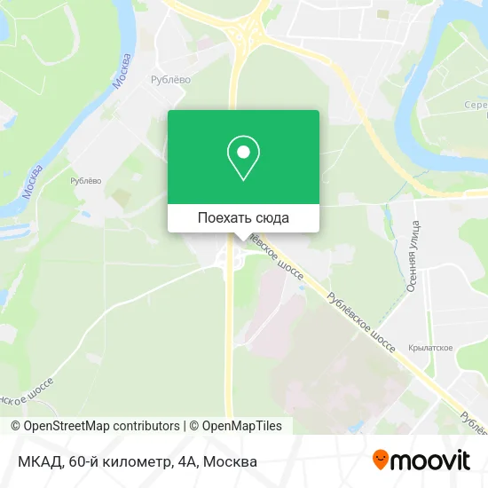 Карта МКАД, 60-й километр, 4А