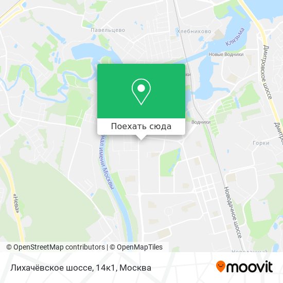 Карта Лихачёвское шоссе, 14к1