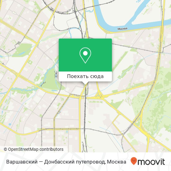 Карта Варшавский — Донбасский путепровод