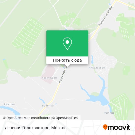 Карта деревня Голохвастово
