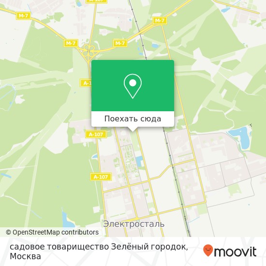 Карта садовое товарищество Зелёный городок