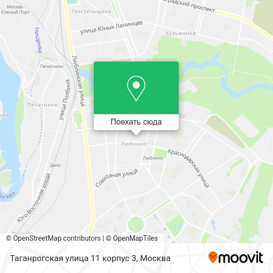 Карта Таганрогская улица 11 корпус 3