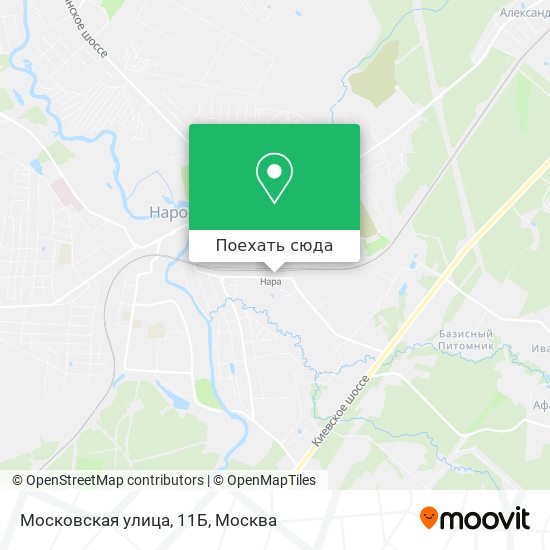 Карта Московская улица, 11Б