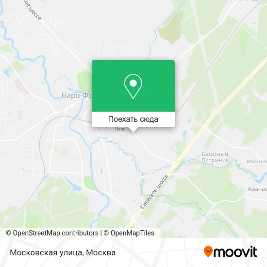 Карта Московская улица