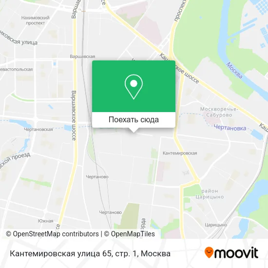 Карта Кантемировская улица 65, стр. 1