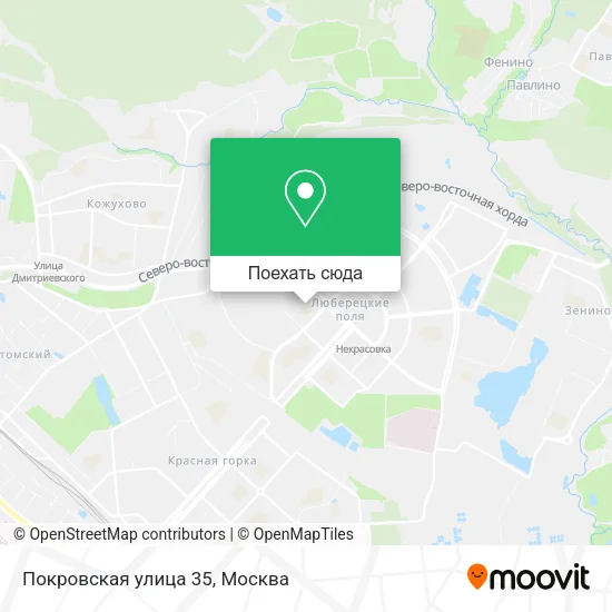 Карта Покровская улица 35