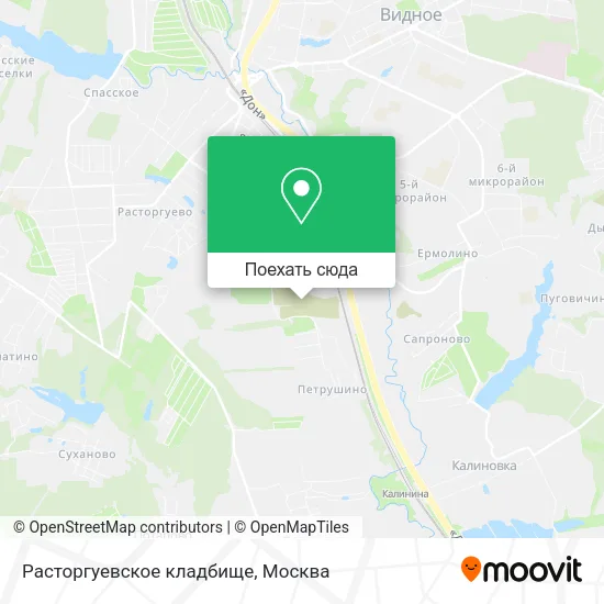 Карта Расторгуевское кладбище