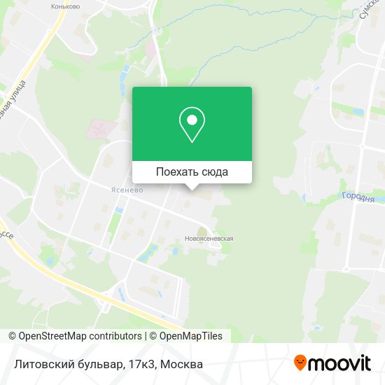 Карта Литовский бульвар, 17к3