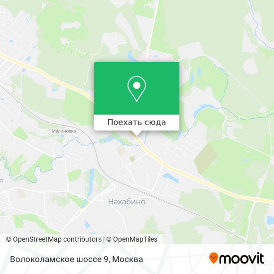 Карта Волоколамское шоссе 9