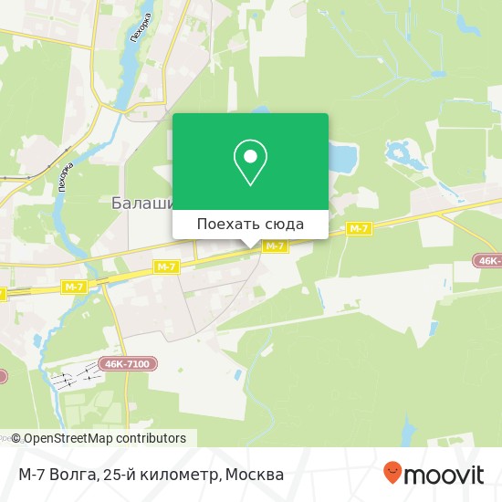 Карта М-7 Волга, 25-й километр