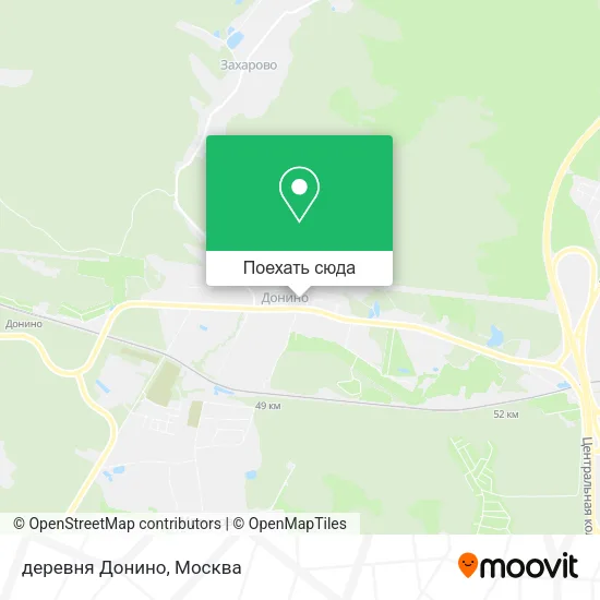 Карта деревня Донино