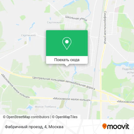 Карта Фабричный проезд, 4