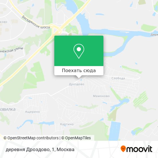 Карта деревня Дроздово, 1