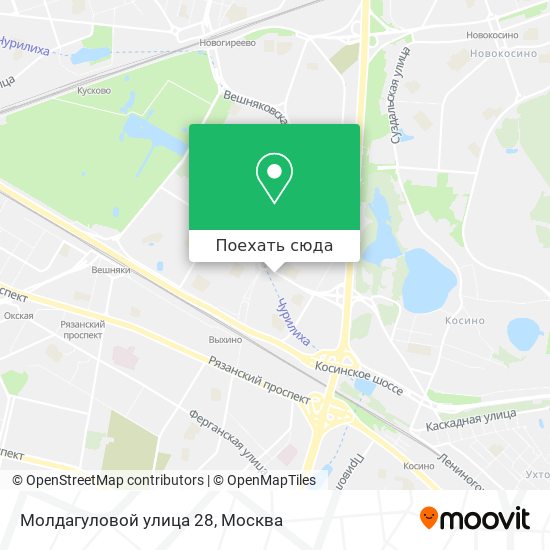 Карта Молдагуловой улица 28