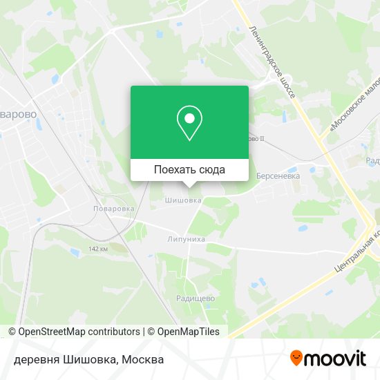 Карта деревня Шишовка