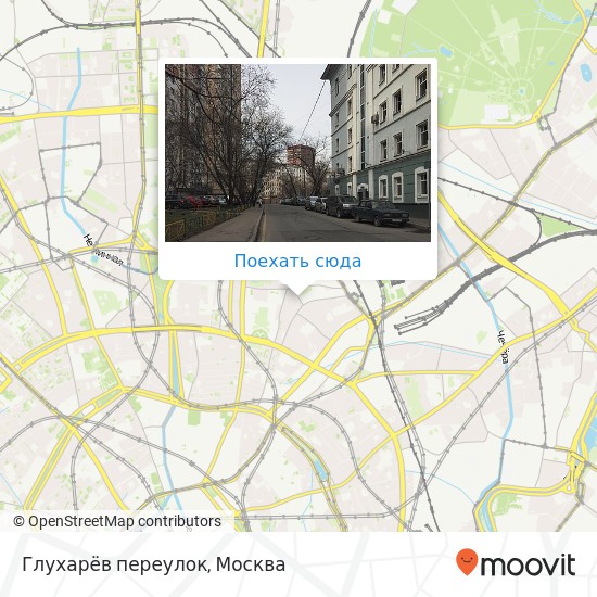 Карта Глухарёв переулок