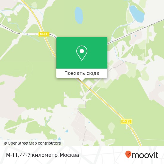 Карта М-11, 44-й километр